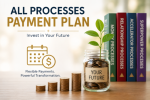 Flexible payment plans for Kevin Trudeau's Money Processes, Relationship Processes, Accelerator Processes, and Superpower Processes to help invest in personal development over time.